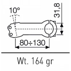 Xlc Industriea Shop -Xlc Industriea Shop itm alcor 80 stem 31.8 mm 1