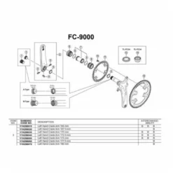 Shimano Dura Ace 9000 Left Crank